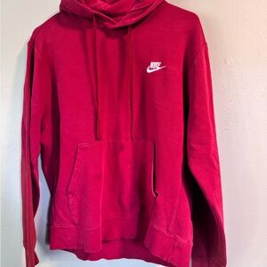 Nike Men's Bold Red Pullover Hoodie